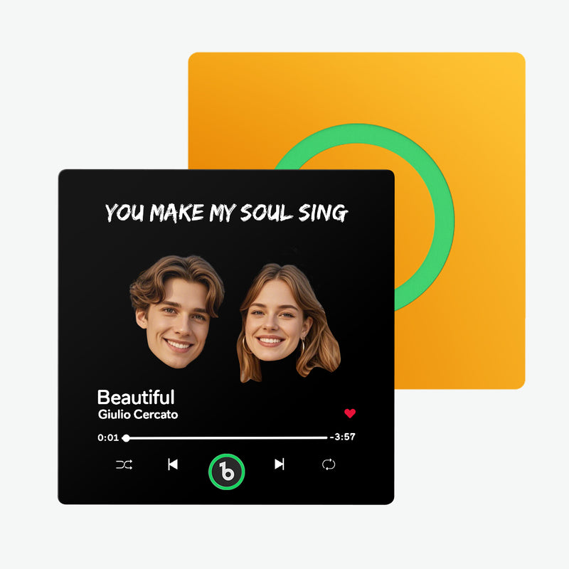 Fridge Magnet Custom Face Text Fridge Magnet Album Fridge Magnet Music Wall Photo Sticker Gift for Couple