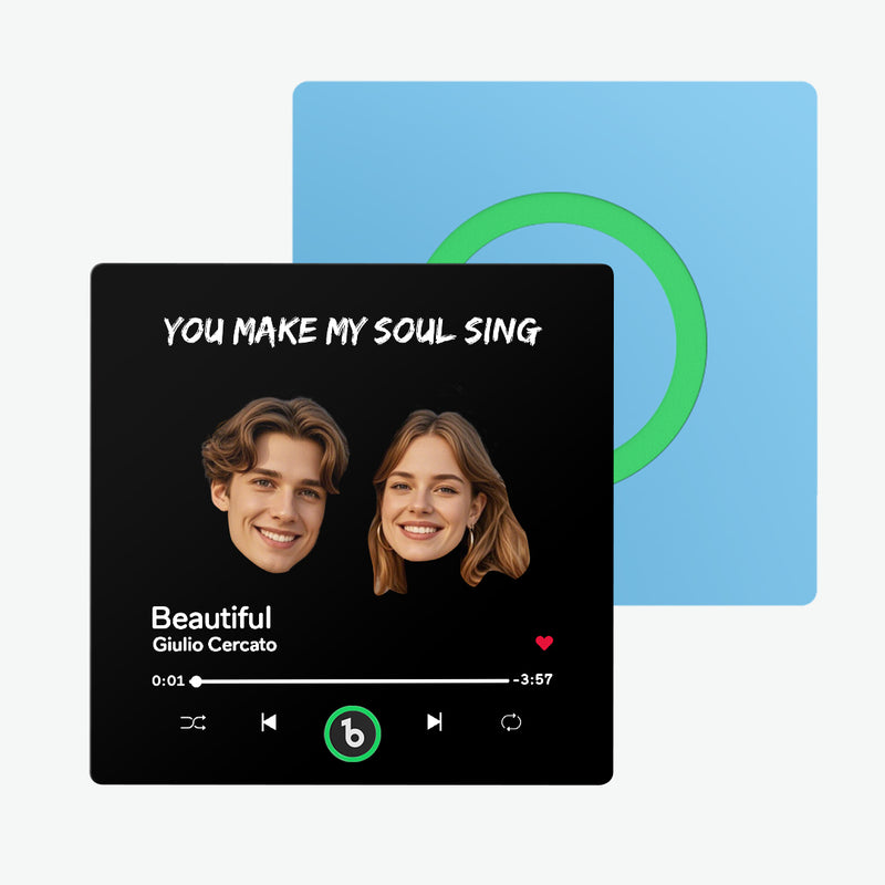 Fridge Magnet Custom Face Text Fridge Magnet Album Fridge Magnet Music Wall Photo Sticker Gift for Couple