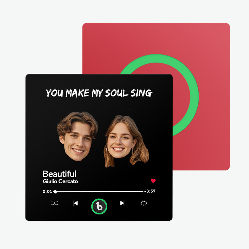 Fridge Magnet Custom Face Text Fridge Magnet Album Fridge Magnet Music Wall Photo Sticker Gift for Couple