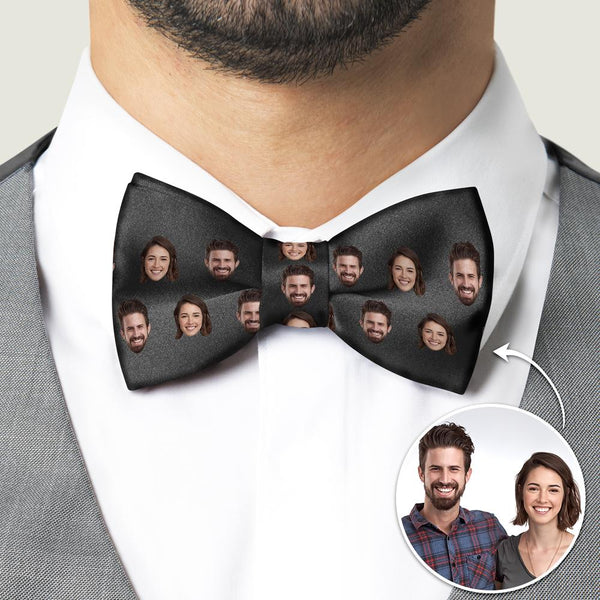 Custom Bow Tie Personalized Photo Bow Tie Custom Couple Face Bow Tie Personalized Funny Accesories Gift