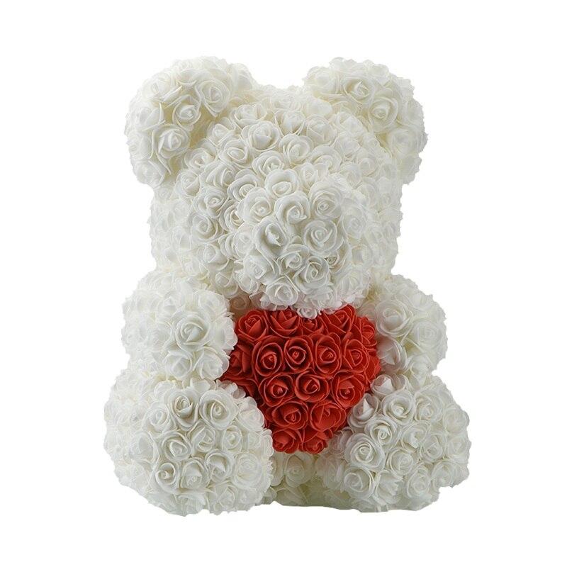 Teddy Rose Bear 🐻-100001826-THE SENSET-White-VibeVice™ - Christmas Gift- Christmas Gift Ideas- Gift Ideas- Valentine's day- Valentine's day gift - Mother's day gift - Father's day gift- Anniversary Gift- Couple Gift- Birthday Gift