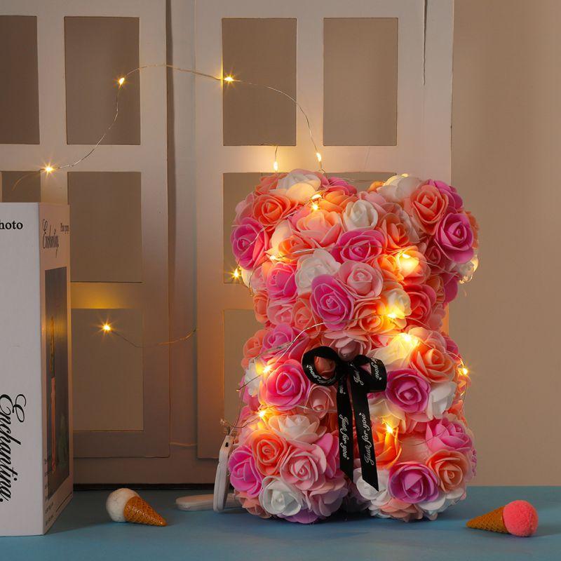 Teddy Rose Bear with LED lights 🐻✨-100001826-THE SENSET-VibeVice™ - Christmas Gift- Christmas Gift Ideas- Gift Ideas- Valentine's day- Valentine's day gift - Mother's day gift - Father's day gift- Anniversary Gift- Couple Gift- Birthday Gift